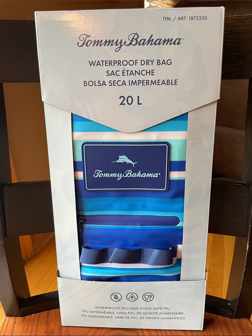 NWT Tommy Bahama Waterproof Dry Bag with Over the Shoulder Strap - 20 L